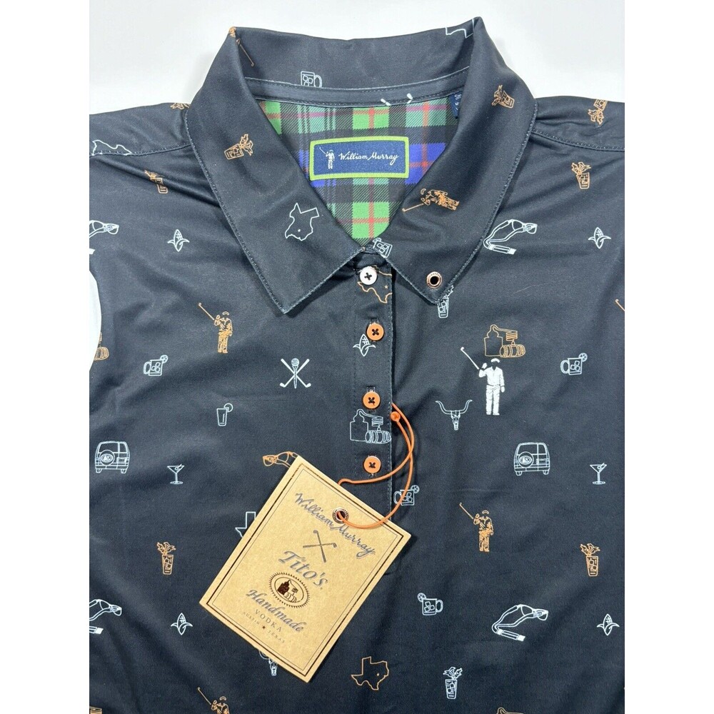 NWT | William Murray TITO’s Women’s Sleeveless Golf Polo | S | Navy
